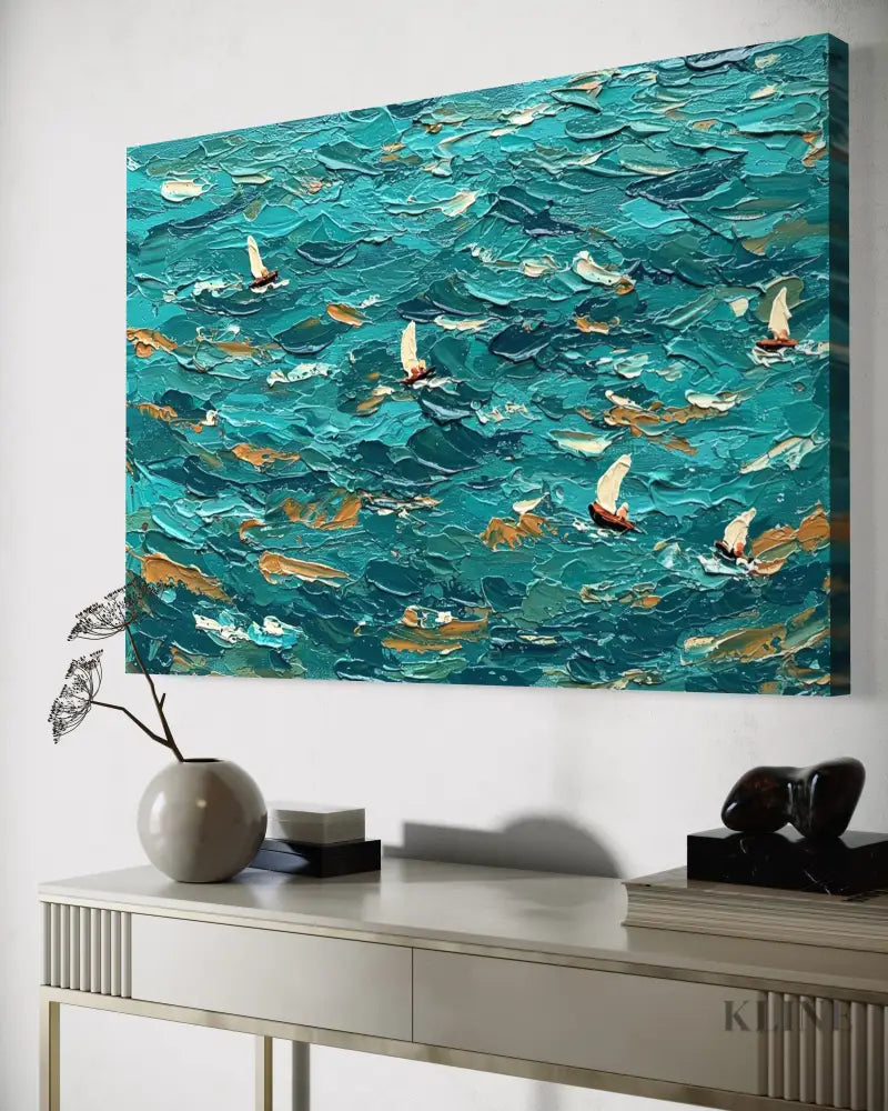 Abstract Current - Hand Painting
