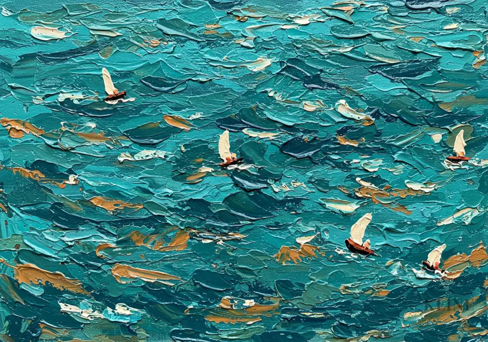 Abstract Current - Hand Painting