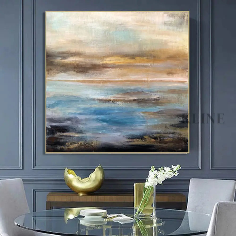 Abstract Sea and Sky - Hand Painting