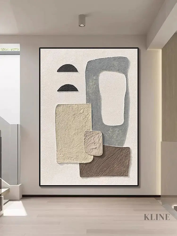 Abstract Style Textured Wall Art - Hand Painting