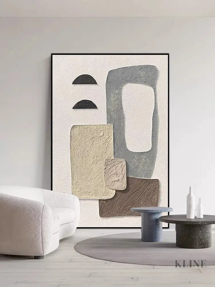 Abstract Style Textured Wall Art - Hand Painting