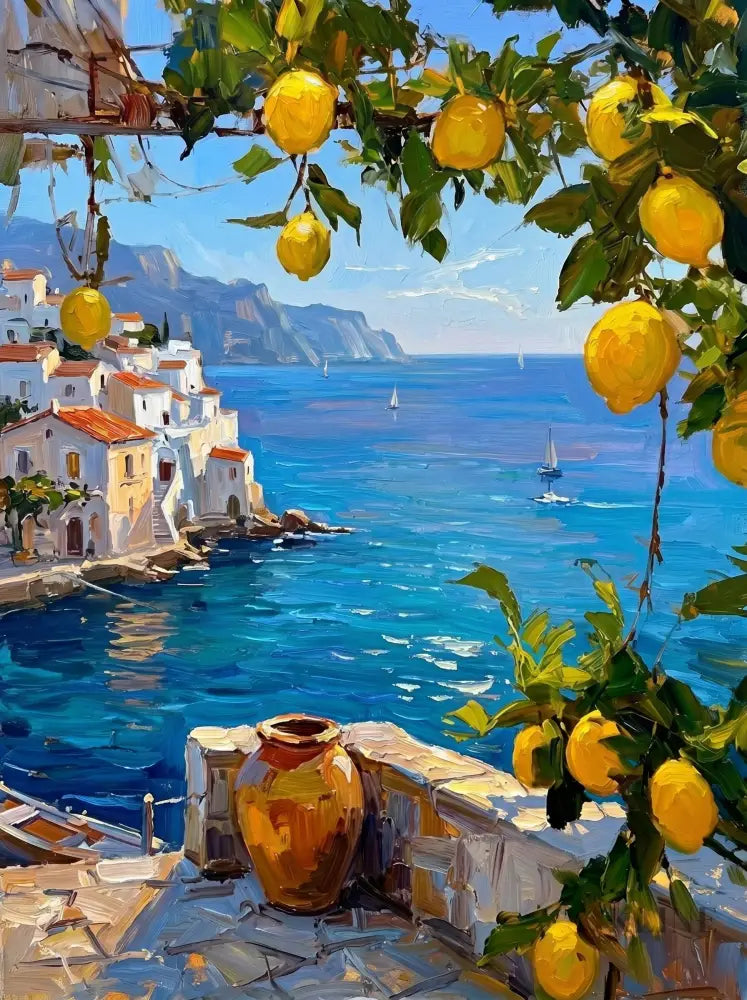 Amalfi Breeze - Hand Painting
