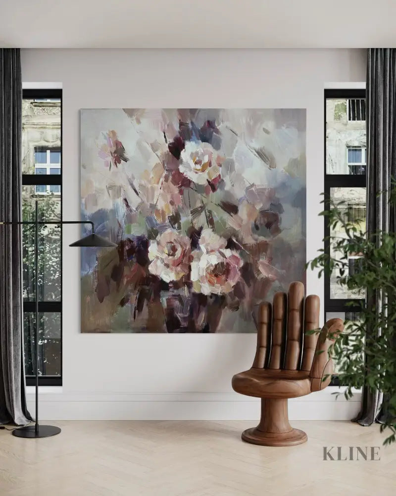 Amethyst Blooms - Hand Painting