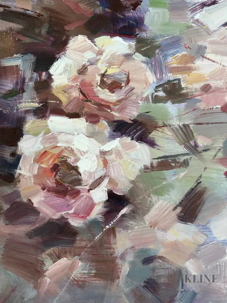 Amethyst Blooms - Hand Painting