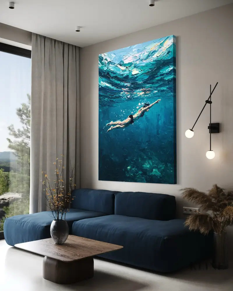 Aquatic Dreamscape - Hand Painting