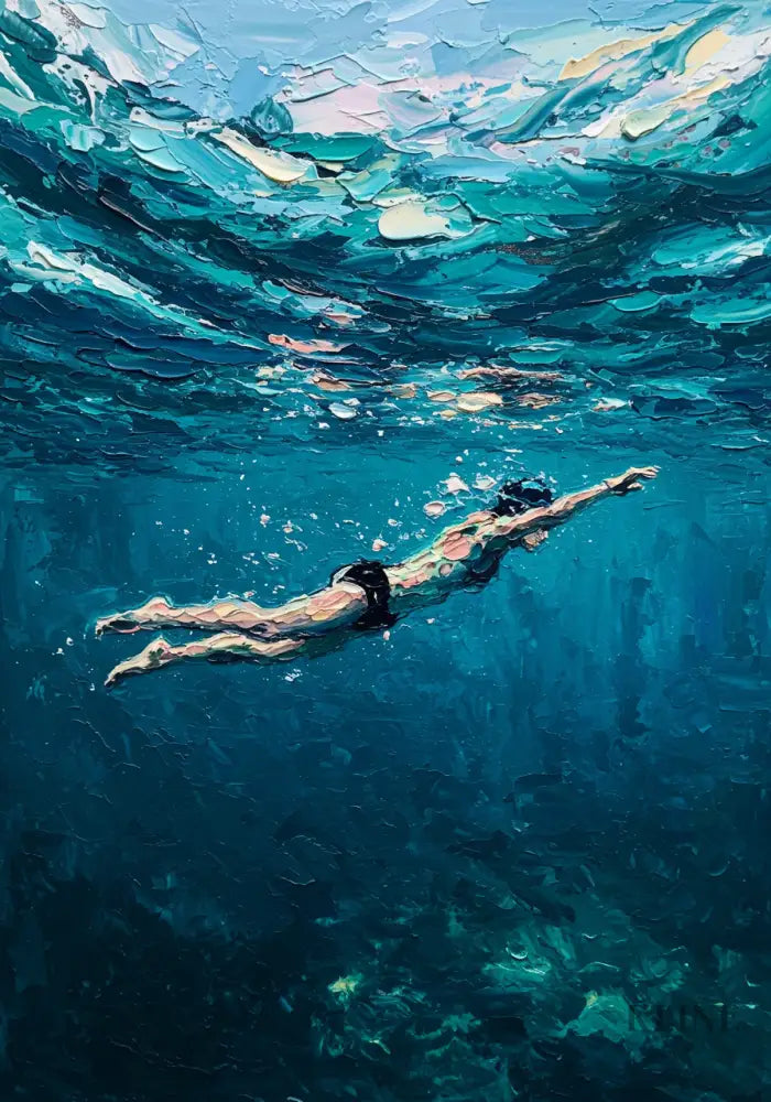 Aquatic Dreamscape - Hand Painting