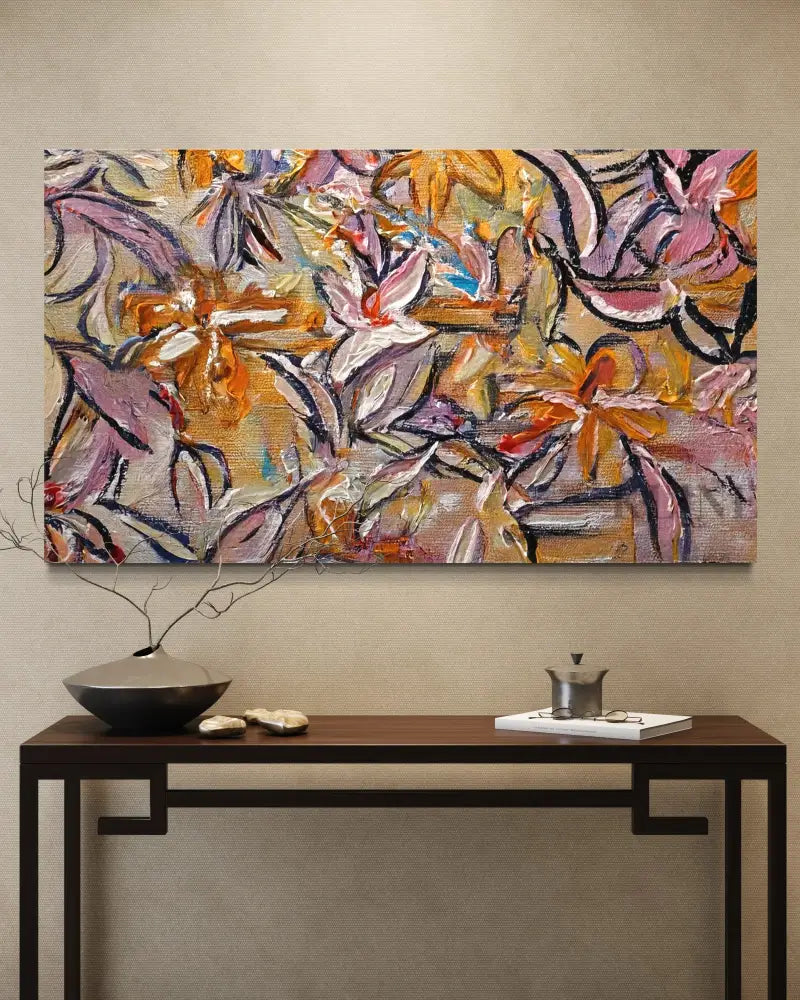 Autumnal Bloom Tapestry - Hand Painting