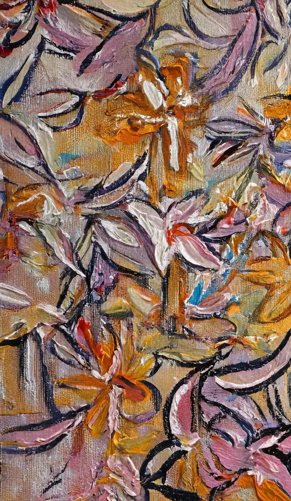 Autumnal Bloom Tapestry - Hand Painting