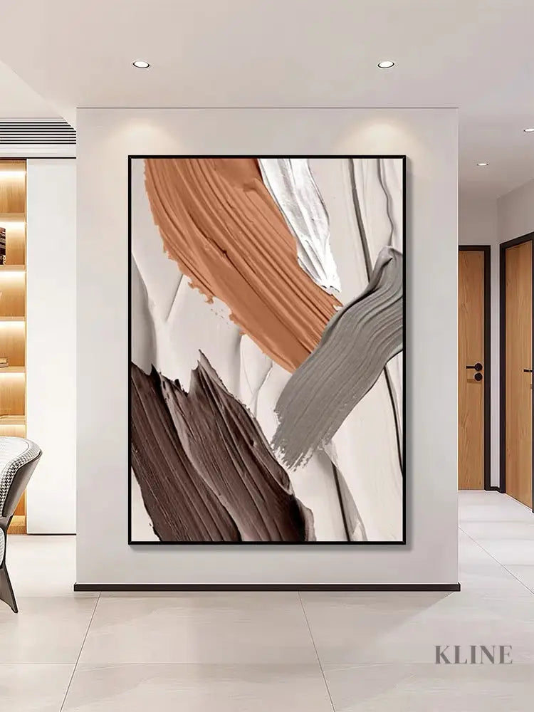 Beige and Coffee Color - Hand Painting
