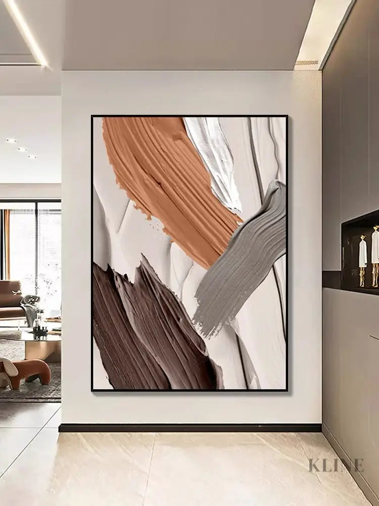 Beige and Coffee Color - Hand Painting