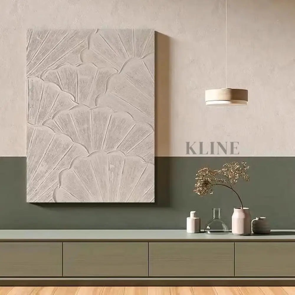 Beige Petals - Hand Painting