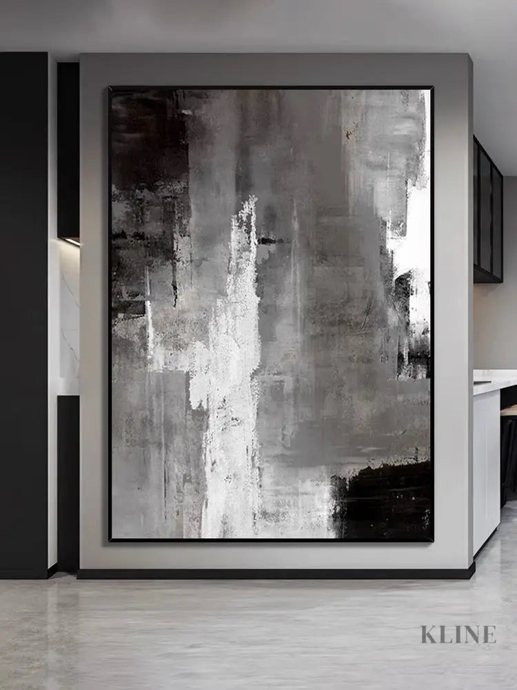 Black and Brown Style Painting - Hand Painting