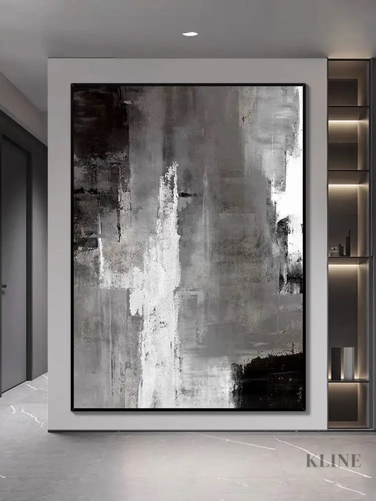 Black and Brown Style Painting - Hand Painting