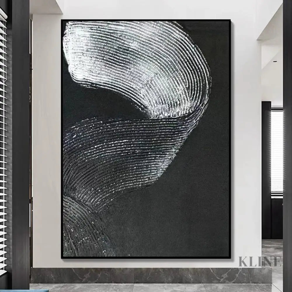 Black and Silver Brushes - Hand Painting