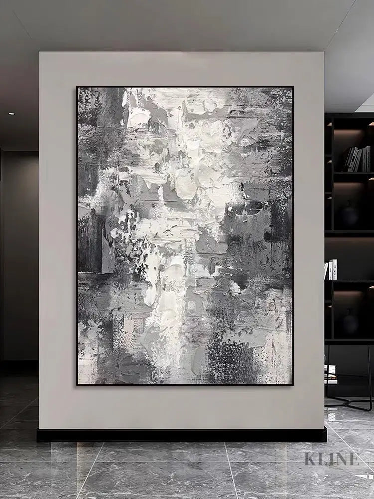 Black and White Wind - Hand Painting
