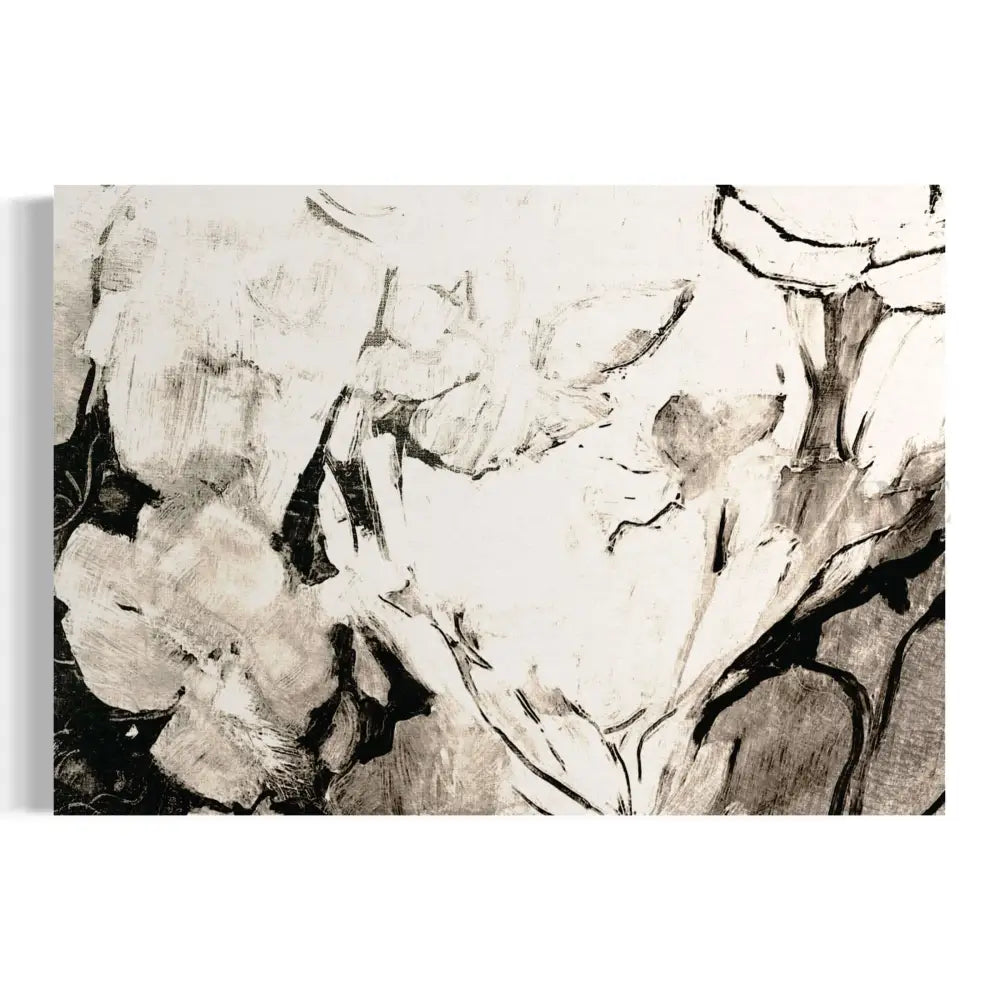 Black Floral - Hand Painting
