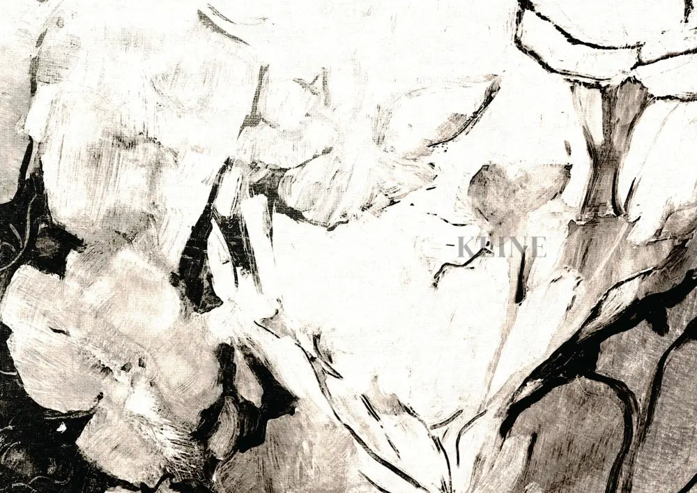 Black Floral - Hand Painting