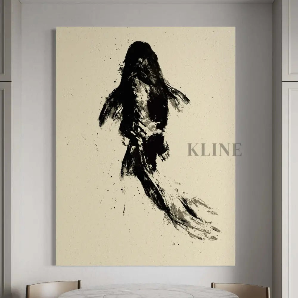 Black Koi - Hand Painting
