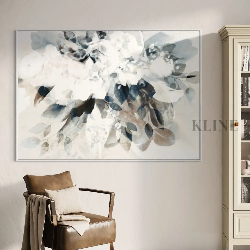 Blue Abstract Bouquet - Hand Painting