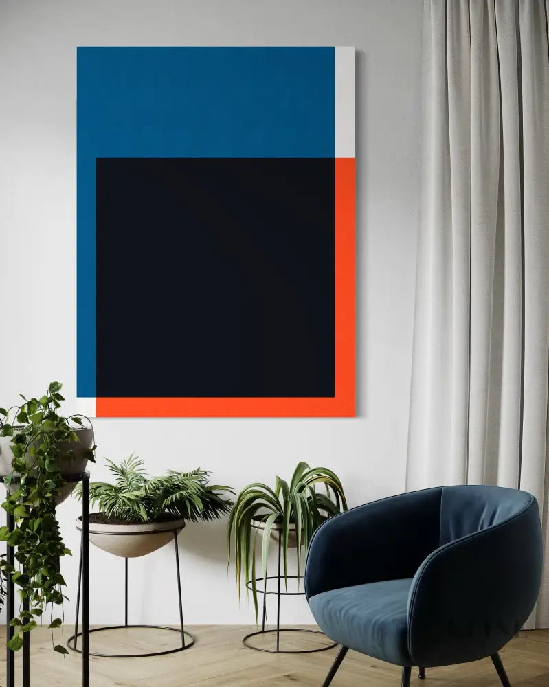 Blue and Red 1 - Hand Painting