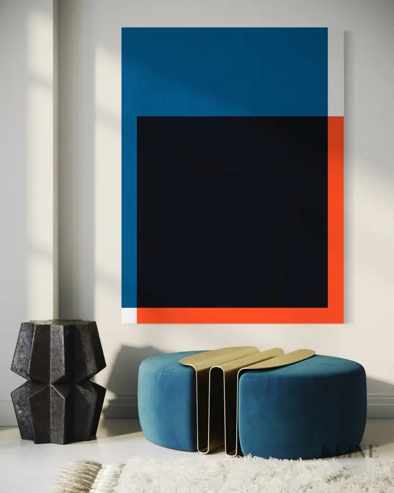 Blue and Red 1 - Hand Painting