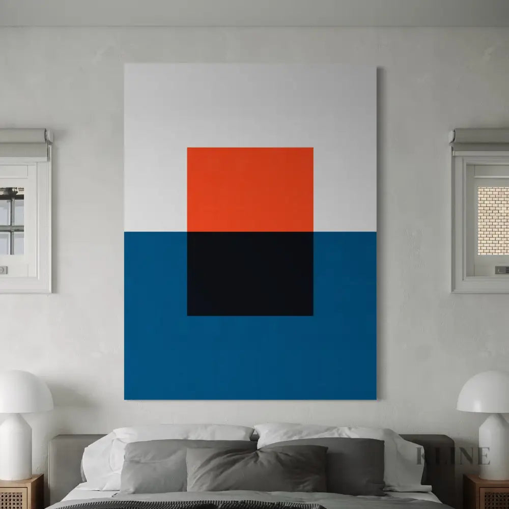 Blue and Red 2 - Hand Painting