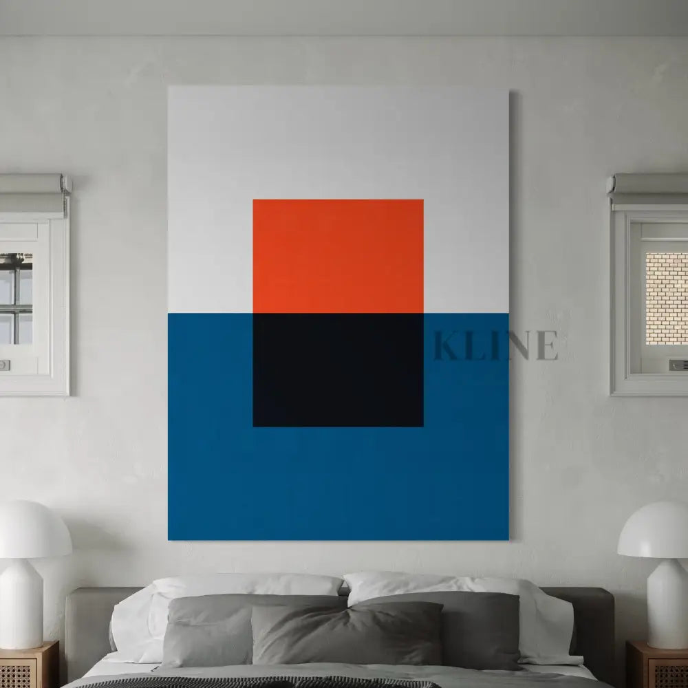 Blue and Red 2 - Hand Painting