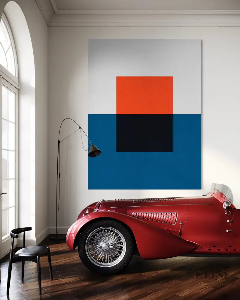 Blue and Red 2 - Hand Painting