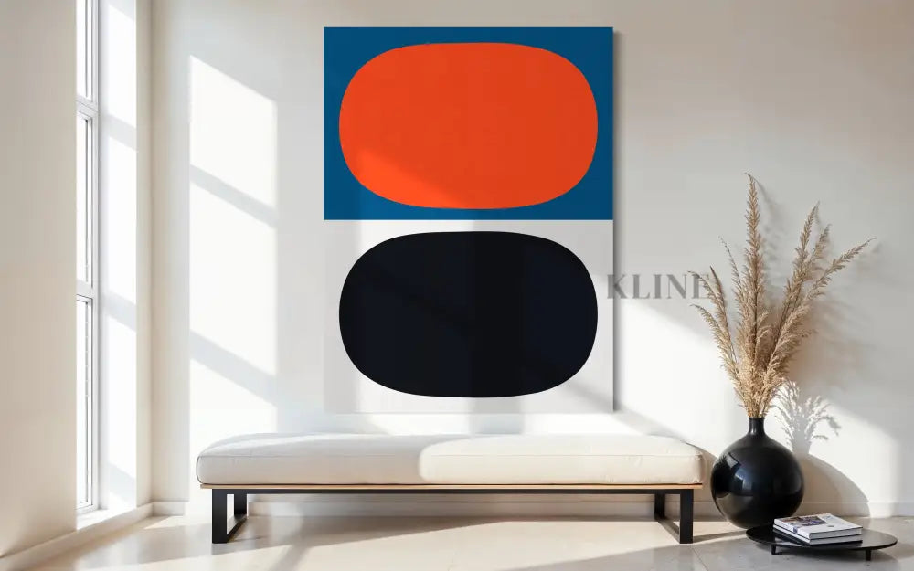 Blue and Red 5 - Hand Painting