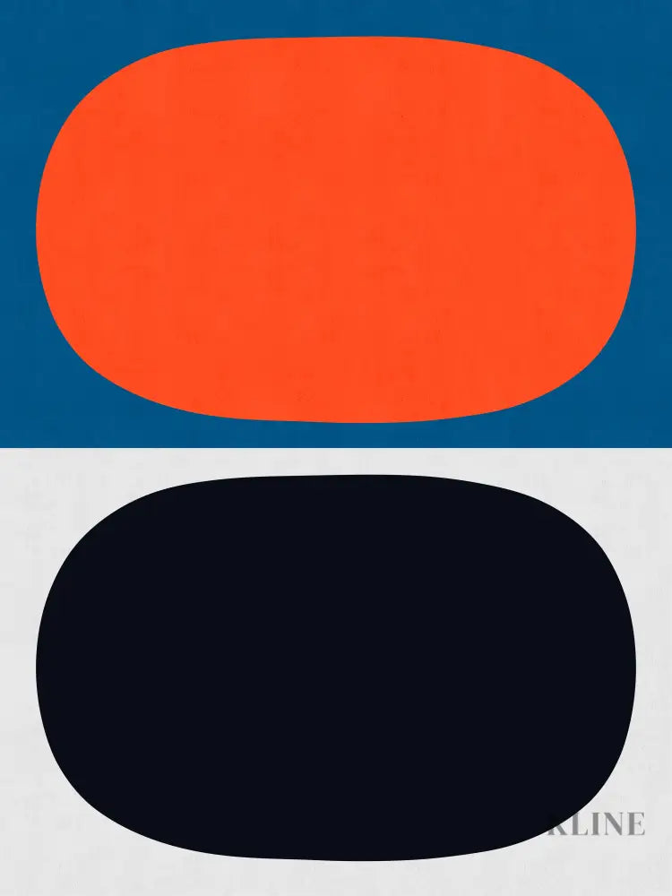 Blue and Red 5 - Hand Painting