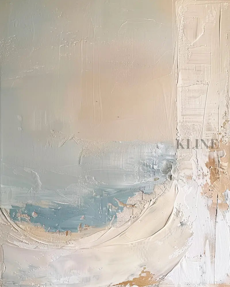 Blue Ocean Abstract Triptych - Hand Painting