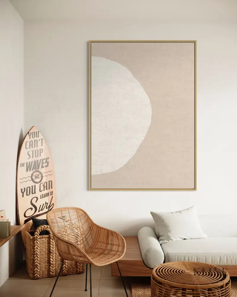 Blush & Beige Line Circles 2 - Hand Painting