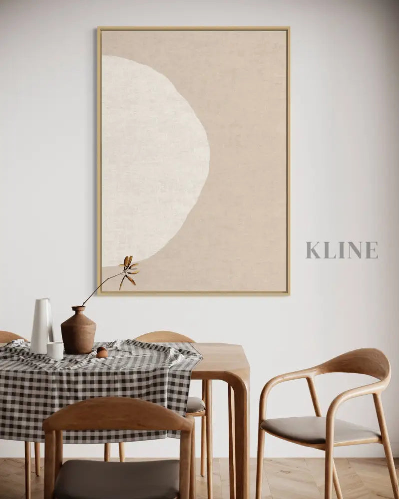 Blush & Beige Line Circles 2 - Hand Painting