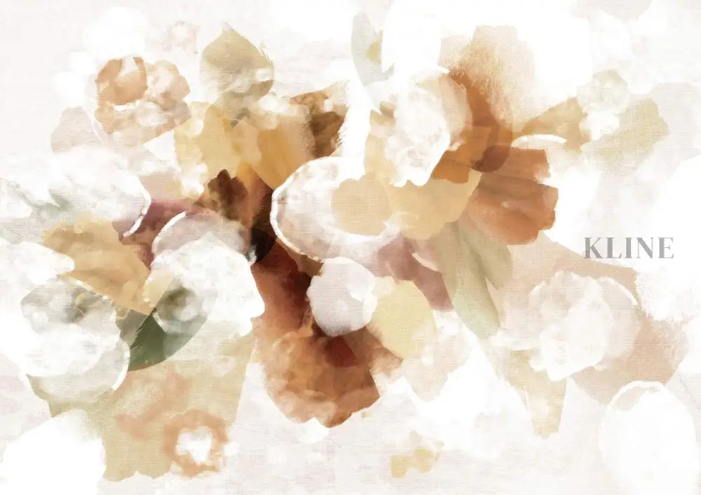 Bouquet Abstract Beige - Hand Painting