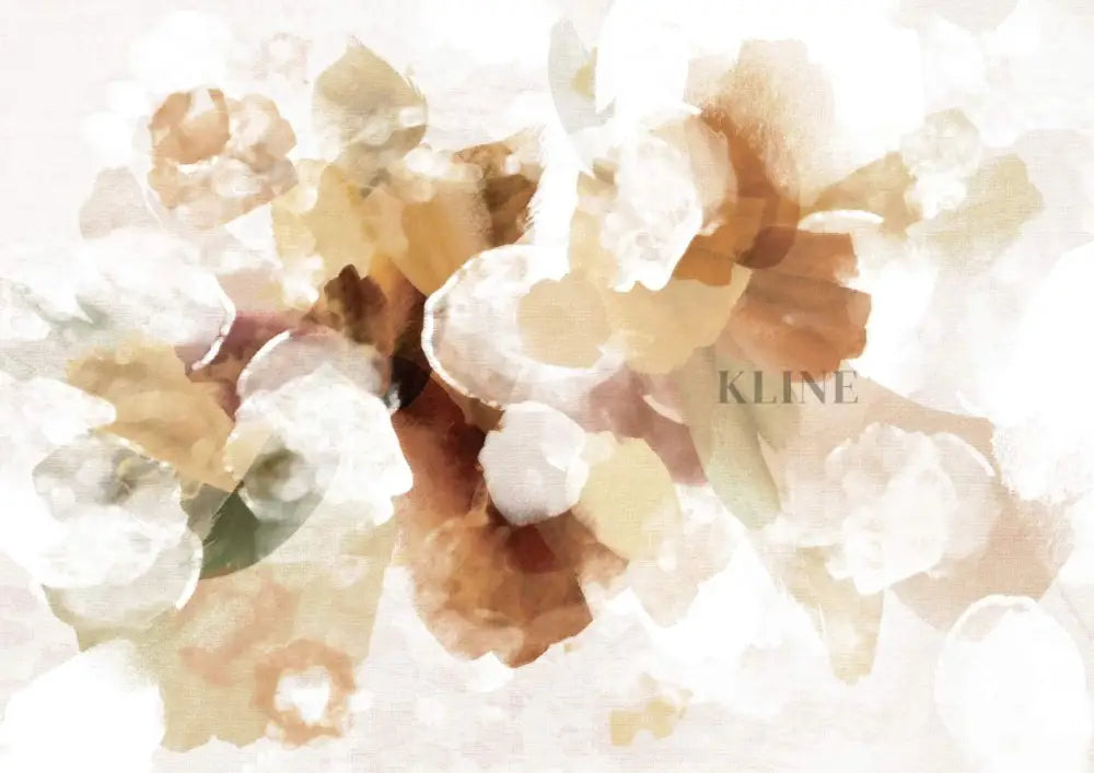 Bouquet Abstract Beige - Hand Painting