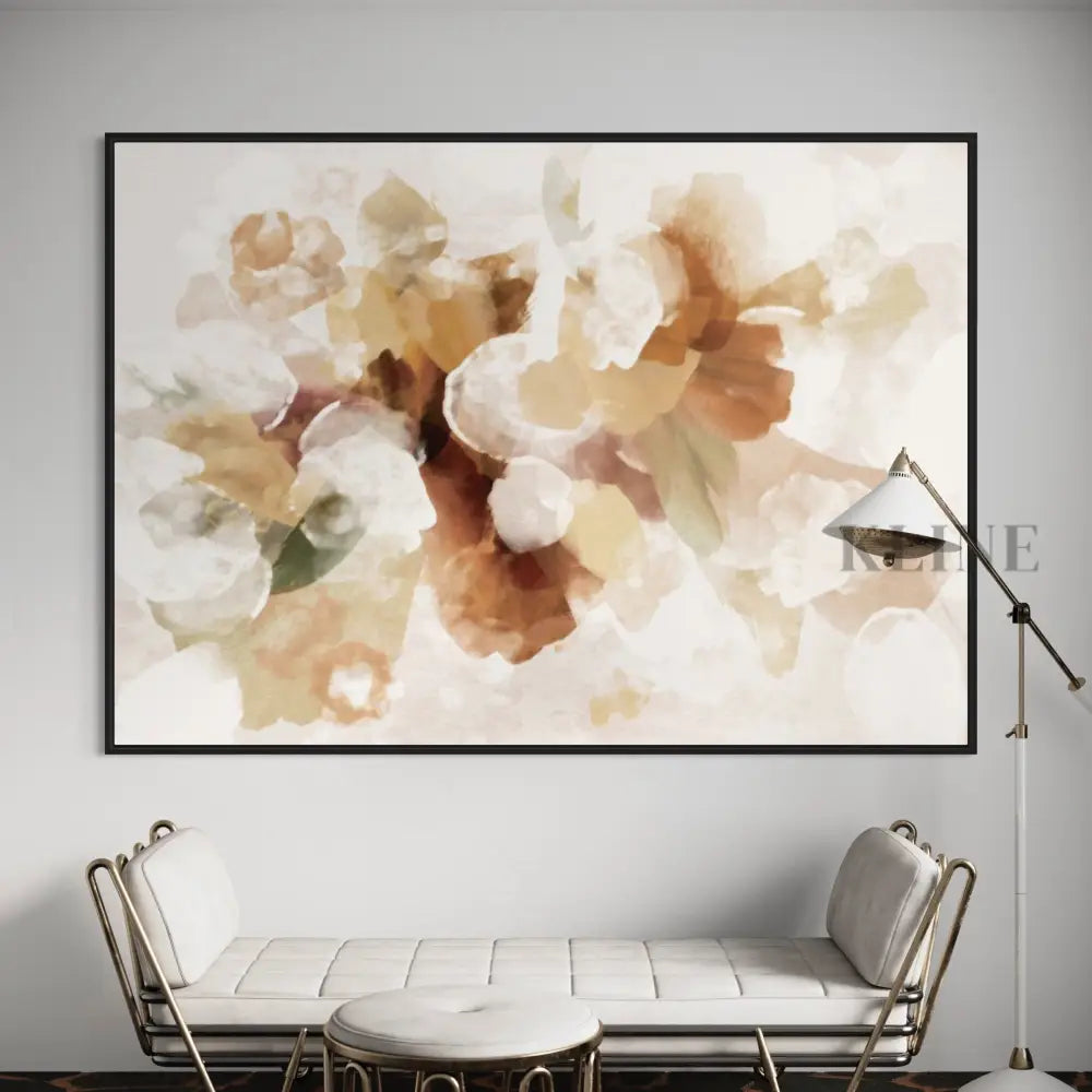 Bouquet Abstract Beige - Hand Painting