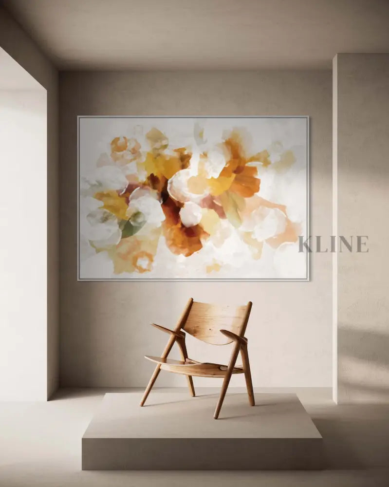 Bouquet Abstract Mustard - Hand Painting