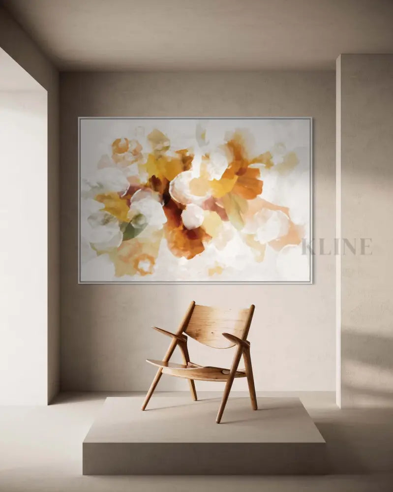 Bouquet Abstract Mustard - Hand Painting