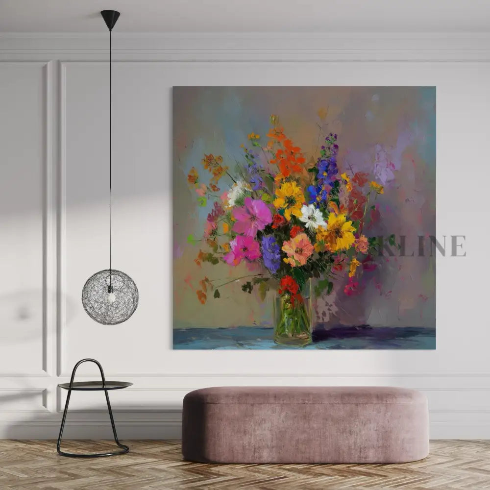Bouquet Flower Painting - Hand Painting