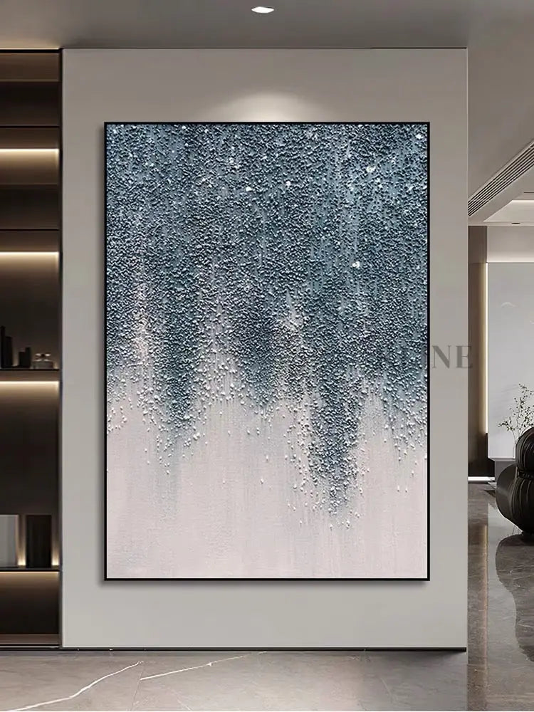 Bright Stars Textured Painting - Hand Painting