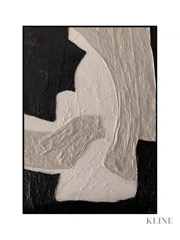 Brown and Beige Textured Painting - Hand Painting