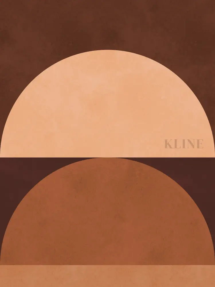 Brown Geometry 4 - Hand Painting