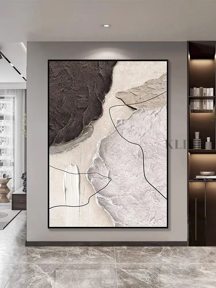 Brownish Clouds - Hand Painting