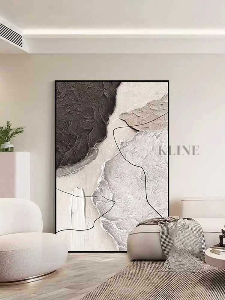 Brownish Clouds - Hand Painting