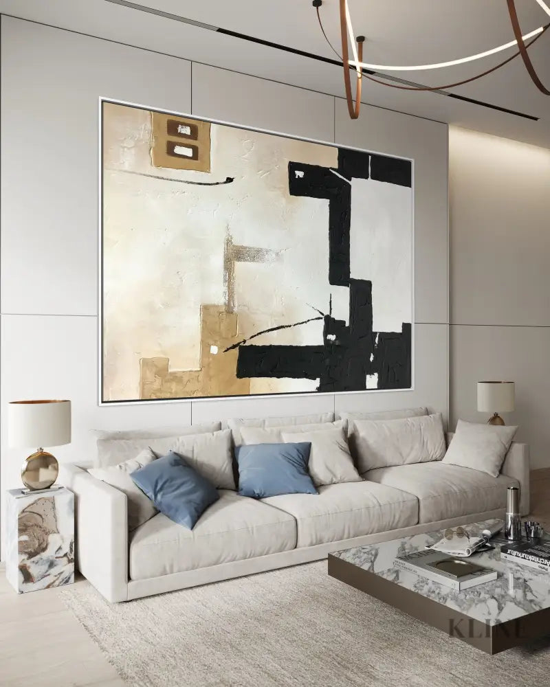 Canvas of Contrast - Hand Painting