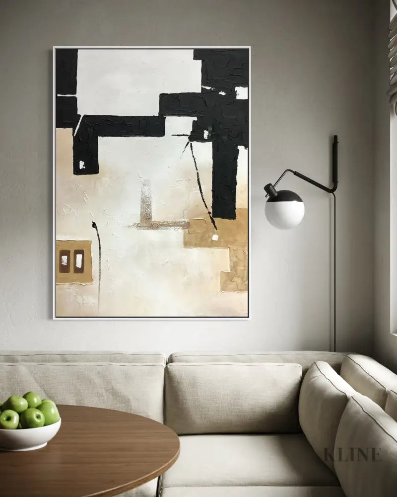 Canvas of Contrast - Hand Painting