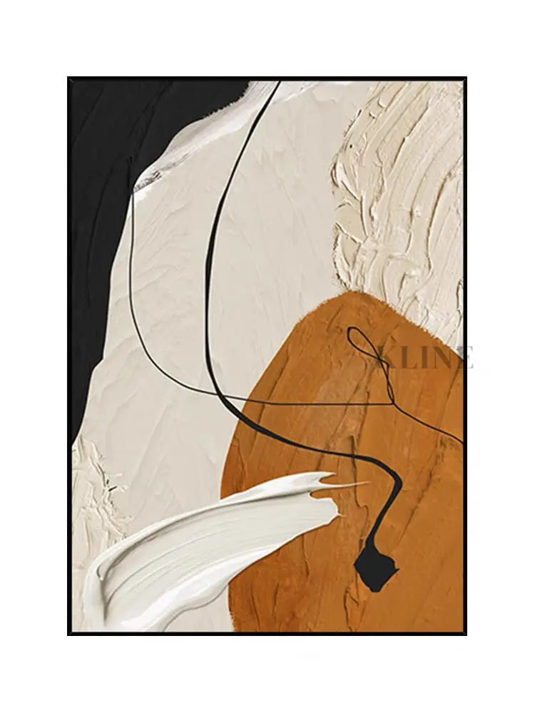 Caramel and Orange - Hand Painting