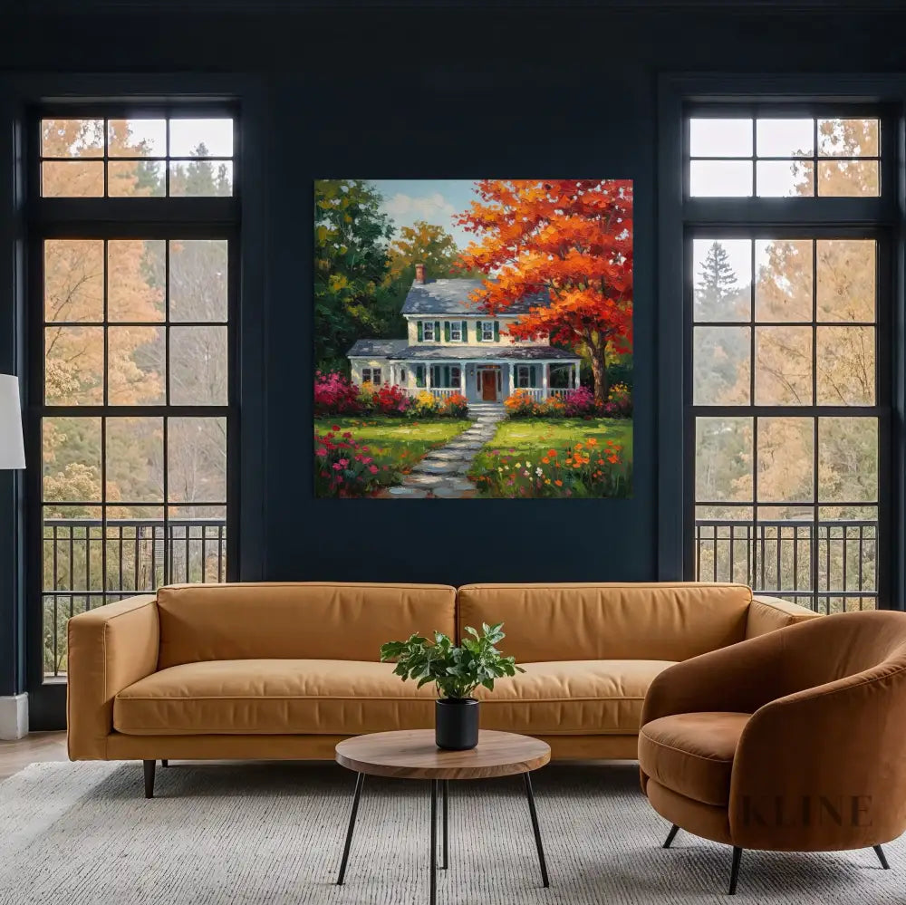 Cascade in Vermont - Hand Painting