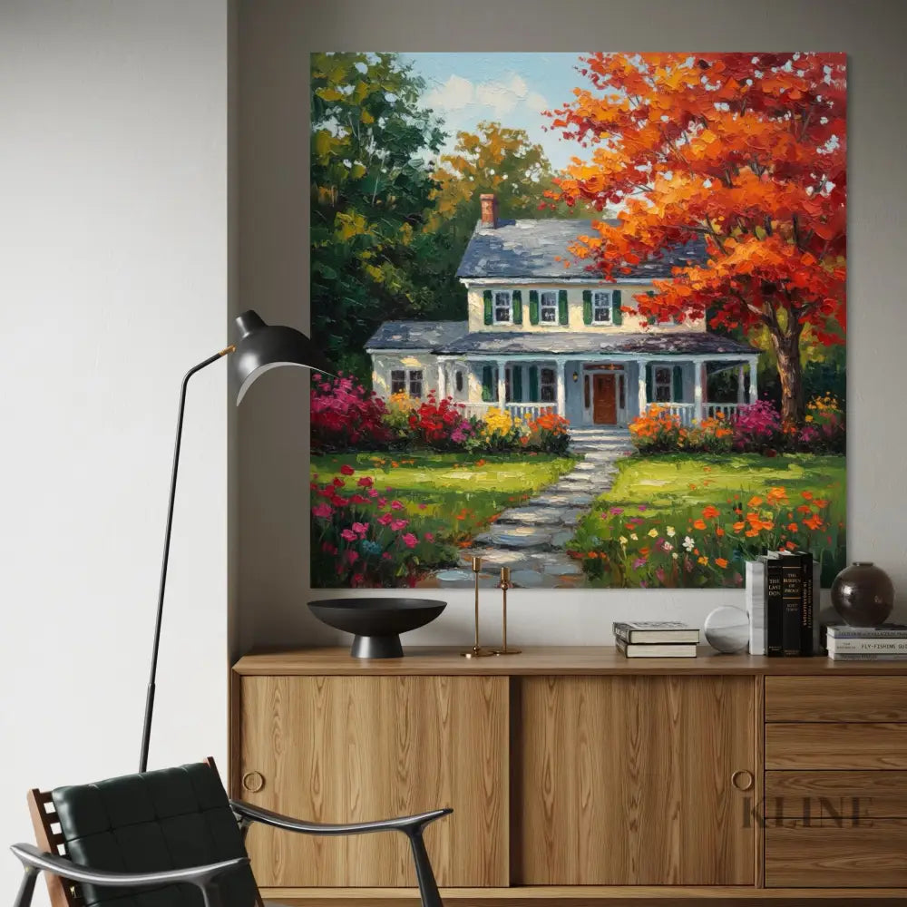 Cascade in Vermont - Hand Painting