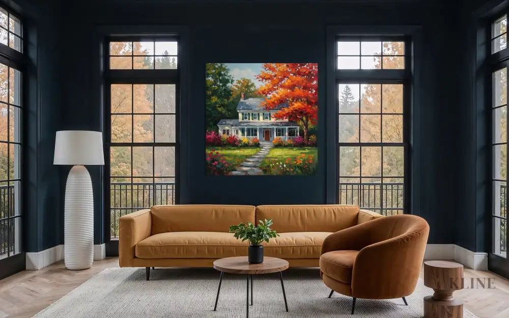 Cascade in Vermont - Hand Painting